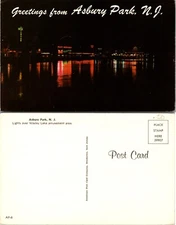 Greetings from Asbury Park Wesley Lake New Jersey NJ Postcard