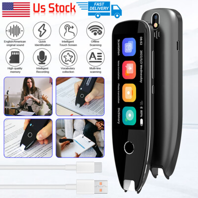 Voice Scanner Translator Dictionary Pen AI Camera 134+ Languages Translator -US