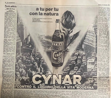 Amaro CYNAR/DIGER SELZ - pubblicità-advertising da Il Gazzettino 1971 -N3