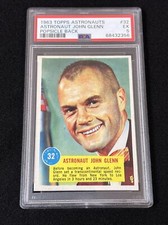 1963 Topps Astronauts #32 Astronaut John Glenn NASA PSA 5 ￼Popsicle Back Low POP