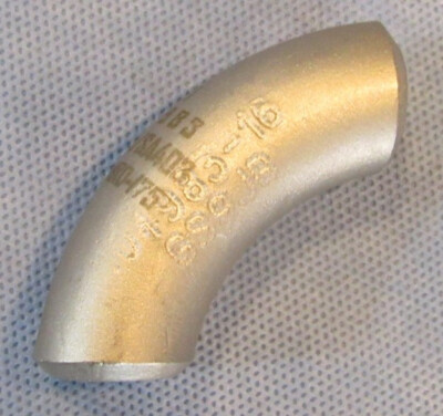 PMI 1/2'' Butt Weld BW 90° Elbow Long Radius LR Stainless Steel SS 316 SCH 160