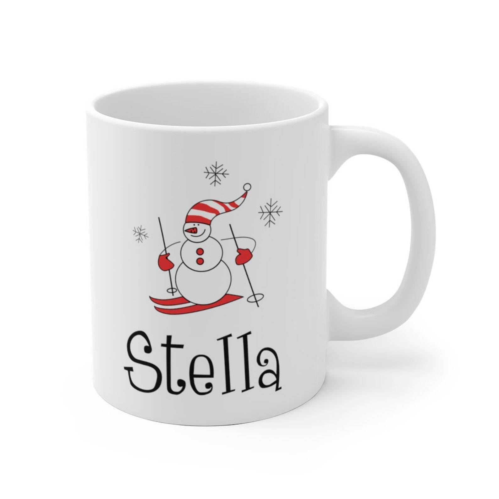 Christmas Mug Personalized Custom Name Gift Custom Christmas Mug Xmas Cup