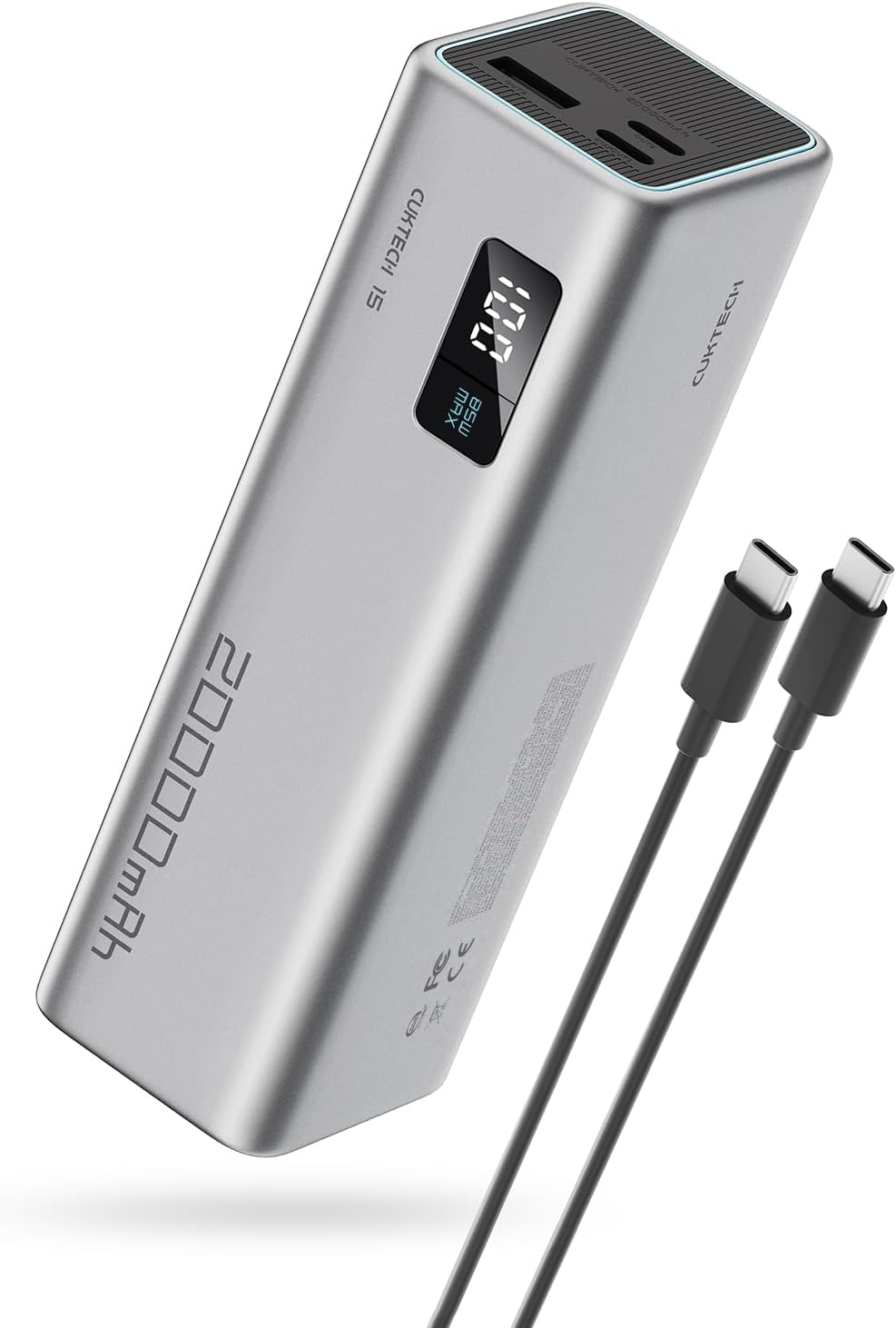 CUKTECH 85W Power Bank, 20000mAh Portable Laptop Charger, Single Port 65W, 3-Por