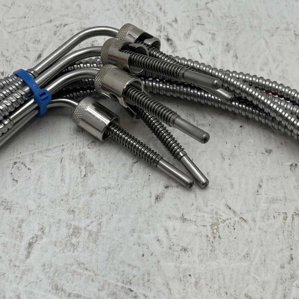 (Qty. 5) 90 Degree Bent Thermocouple Spring Loaded and RTD Sensor w/4' Cable - Image 2 of 3