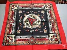 Vintage Southwest WAMCRAFT Bandana Native American  - 22” x 22” - Made USA - B-1