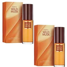 Pack of 2 - New Coty Wild Musk By Coty For Women. Cologne Spray 1.5 Ounces