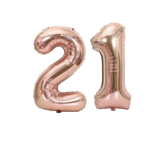 100 Stück Konfetti "Zahl 21" In Rosa Glitzer – Perfekt Für Den 21. Geburtstag