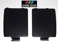 Black Battery Cover Back Door Panel Lid Set of 2 for Sega Game Gear System NEW
