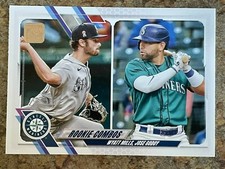 2021 Topps Update Rookie Combos US80 Wyatt Mills & Jose Godoy - Mariners