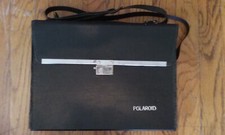 Vintage Polaroid 420 Camera w/ 490 Cube Flash, Carrying Case, and Accessories