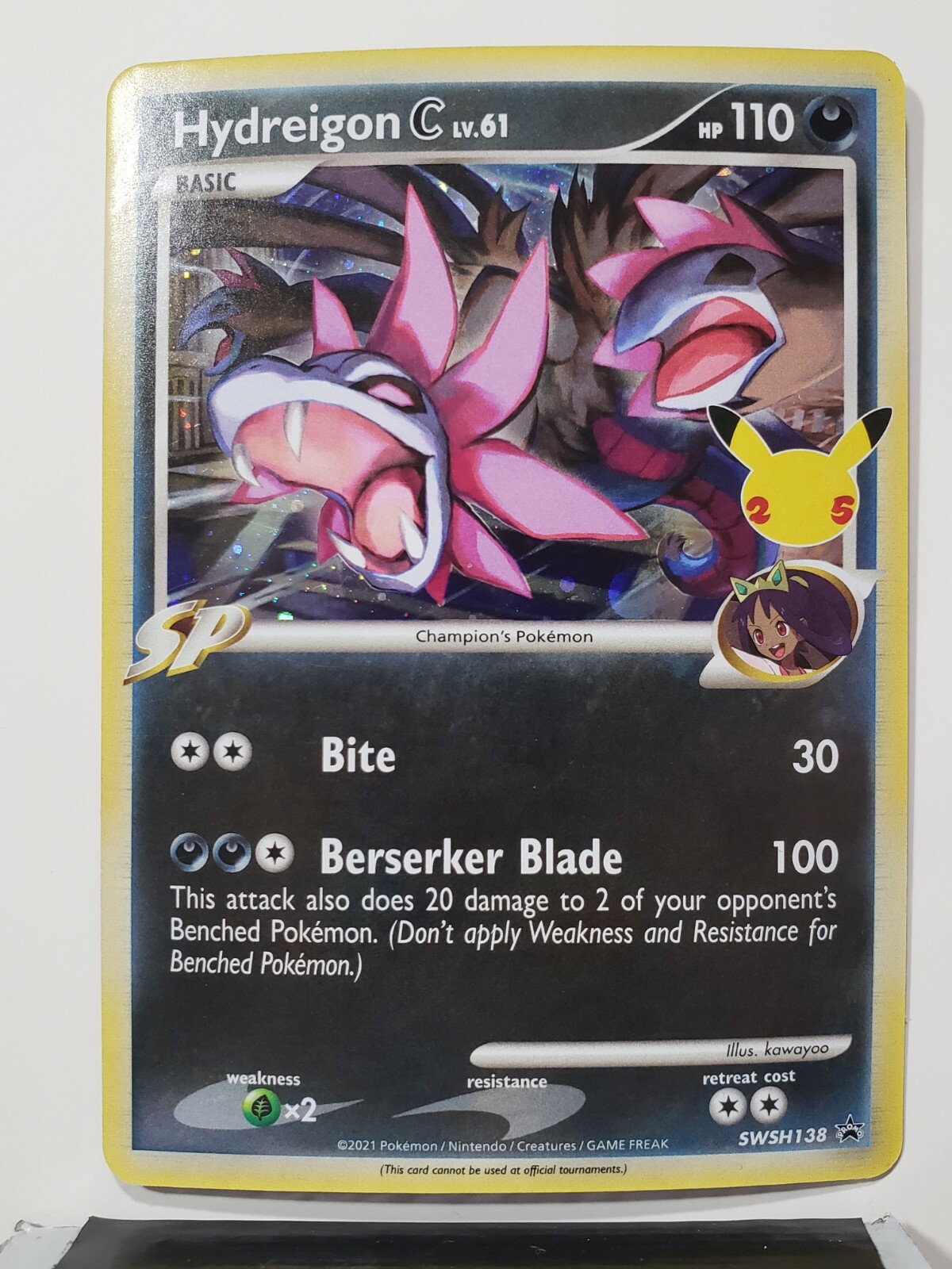 PROMO Hydreigon C SWSH138 - NM - HOLO Celebrations Pokemon Card - kawayoo Art