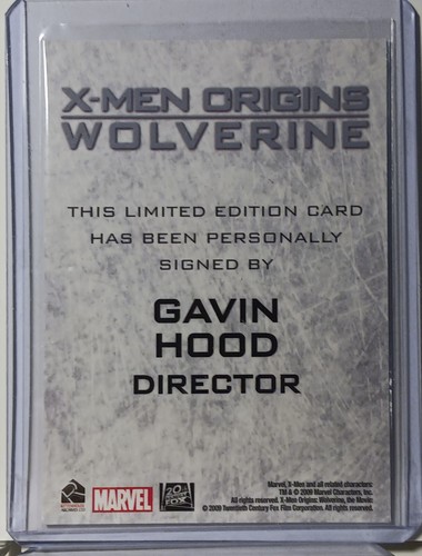 2009 Rittenhouse Archives X-Men Origins Wolverine Auto Gavin Hood - Director - Picture 3 of 3