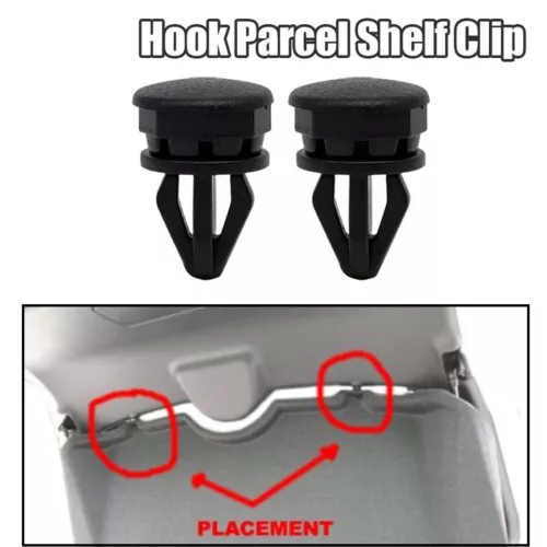 4X Parcel Shelf Clips For Nissan Juke F15 Later Rear Plastic Button Hanger - Picture 2 of 11