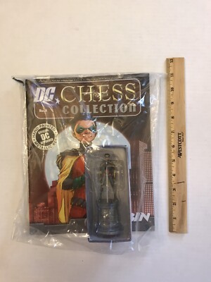 DC Comics Chess Collection No.3 Robin - Figure and Chess Piece - New & Sealed 