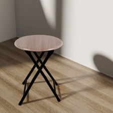 Sitzhocker Küchenhocker Klapphocker Hocker Sitzgelegenheit Rundhocker schwarz