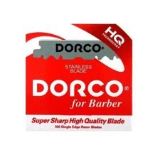 DORCO STAINLESS SINGLE EDGE RAZOR BLADES HST300-1P | 100 BLADES