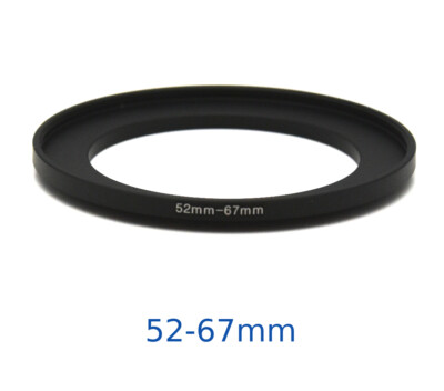 Lens filter adapter ring 52-67mm step-up DSLR Nikon Canon universal professional