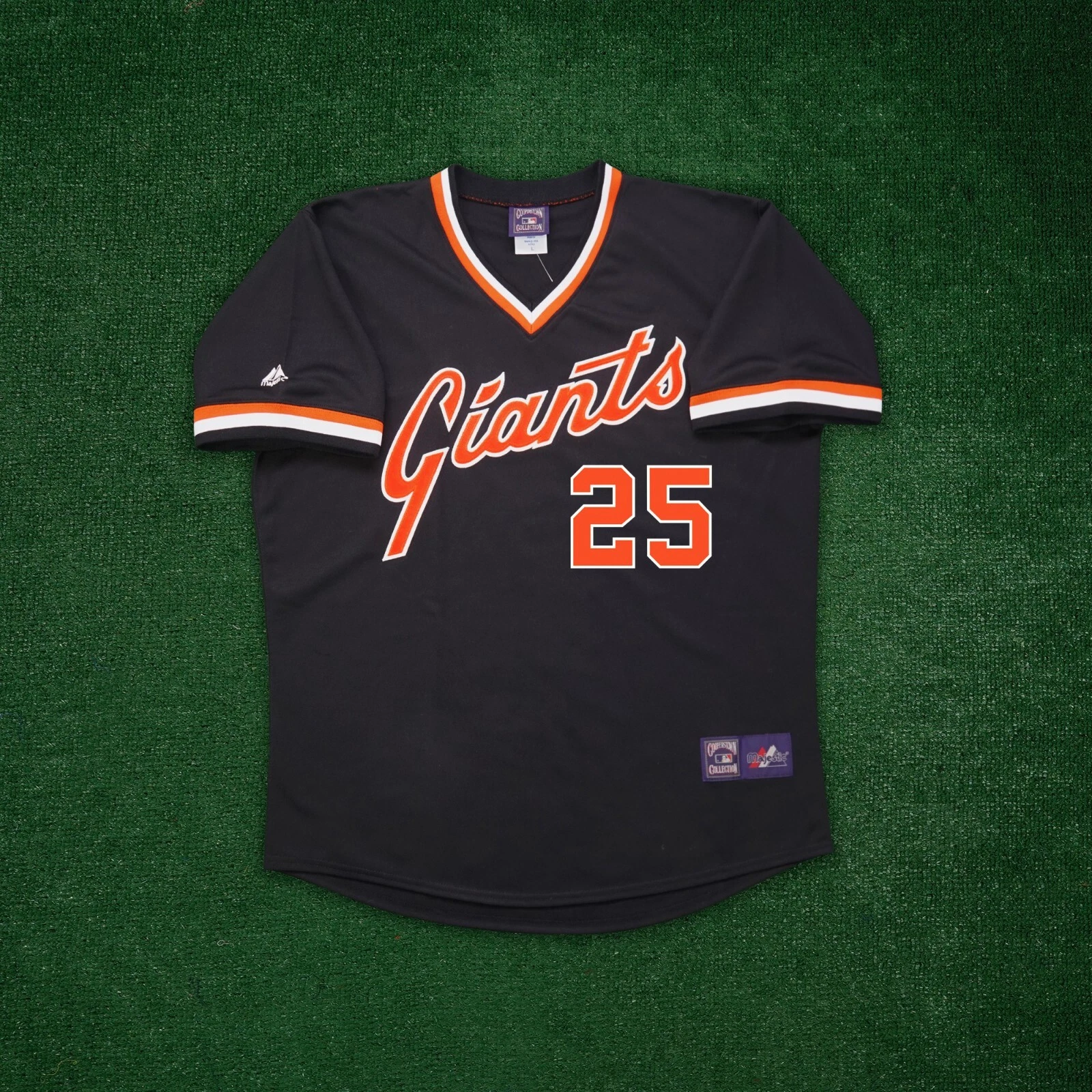 Barry Bonds 1982 San Francisco Giants Cooperstown Men’s Road Black Jersey