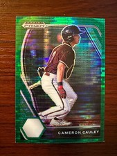 2021 Panini Prizm Draft Picks Cameron Cauley Green Pulsar   #PDP73