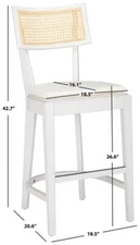 Safavieh GALWAY CANE COUNTER STOOL, Reduced Price 2172757366 BST1504C