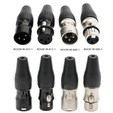 XLR Connector Audio Cable Plug 3 Pin Male / Female Microphone Speaker Lead Plug