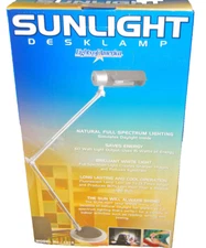 Sunlight Desk Lamp Lights of America #1015 Natural Full Spectrum Lighting  M4303