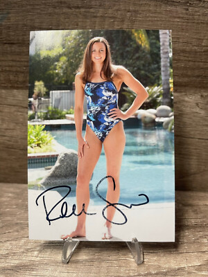 Rebecca Soni Olympic Swimmer Hand Signed 4x6 Photo TC46-2685