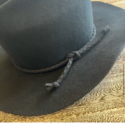 Monrowe Cowboy Hat Black Wool S NWOT $308 | eBay display picture 3