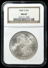 1885-O $1 Morgan Dollar NGC MS65 90% Silver New Orleans US Coin GEM!!