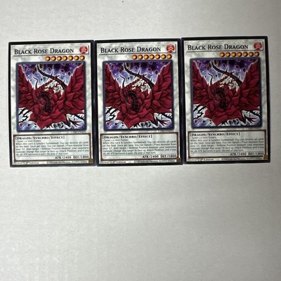 3x Black Rose Dragon Common L26D-ENX31 NM Legendary Modern Decks 2026 playset