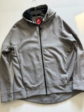 Nike Women s L Tech Fleece Hoodie Zip Jacket Sweatshirt Grey Zipper 806329-091