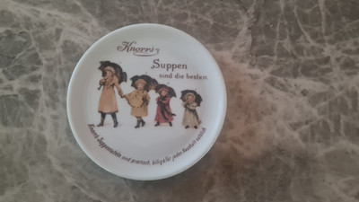 Knorr´s Suppen kleiner Teller Werbung Vintage Deko Porzellan  ***NEU***