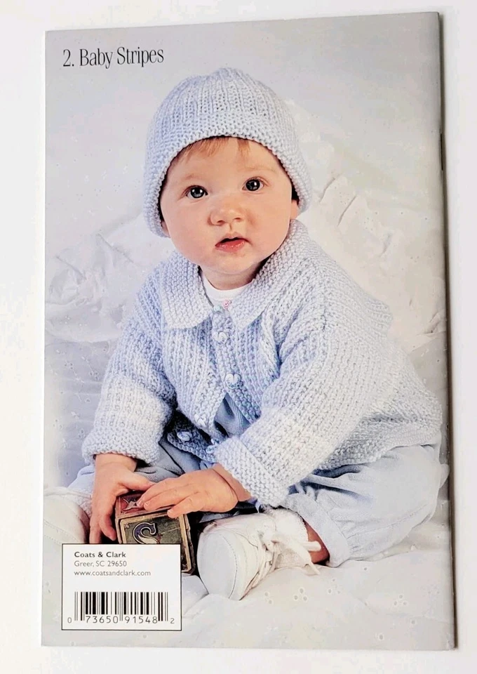 Red Heart Book Knit & Crochet Baby #0410 Baby Talk Afghan Pattern Sets 2002  - Image 2 of 4
