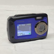 POLAROID iE090 Underwater Digital Camera Blue Water/Shock Proof shock WORKS 18MP