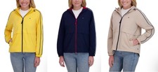Tommy Hilfiger Women's Windbreaker Jacke Coat, Yellow/Blue/Brown, Size S/M/L/X