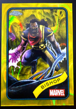 2025 Topps Chrome Marvel Bishop Yellow Lava Refractor #197