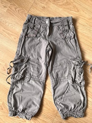 Mexx Baumwolle Hose Gr.6 Jahre-Frühlings Sommer Trousers 110/116-Taschen/Gürtel