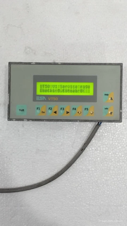 ESA VT50 VT05000000 Operator Panel - Image 3 of 4