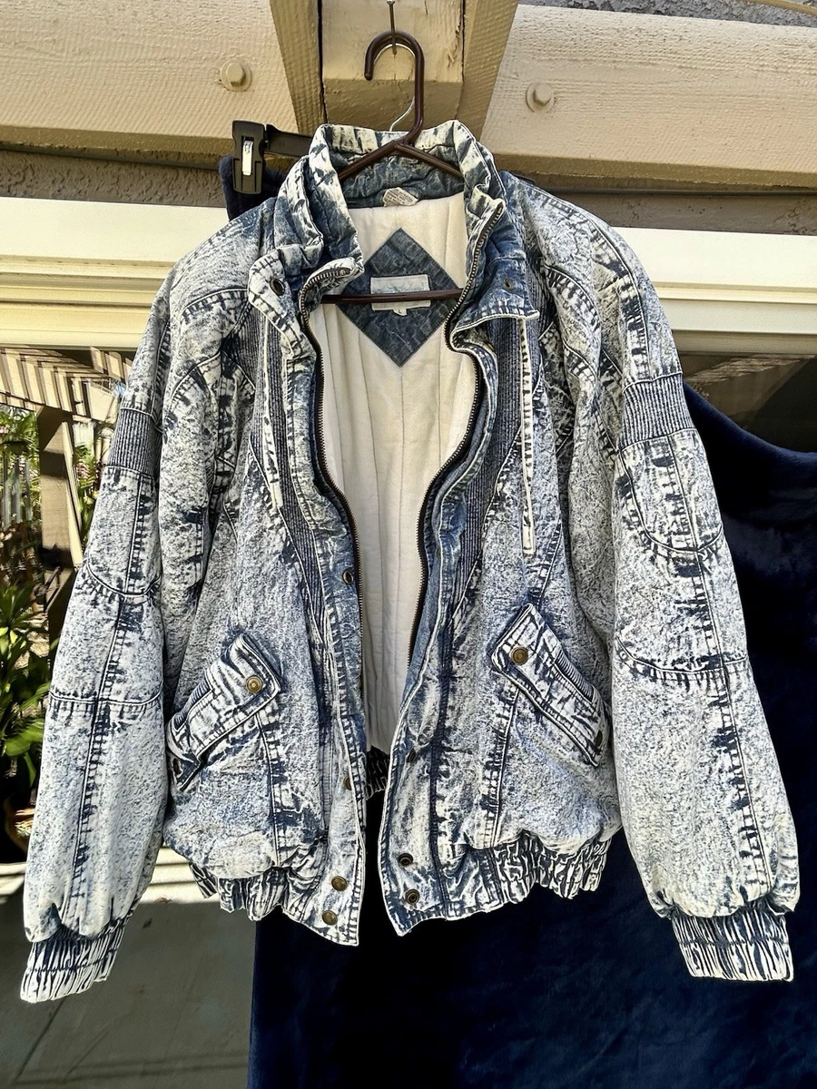 mens acid wash denim jacket products for sale | eBay