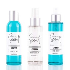 Creed Inspired Small Shower Bundle | Shower Gel, Hand Wash & Body Spray Gift Set