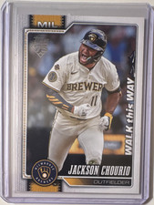 Topps 2026 Series 1 Jackson Chourio Walk This Way Variation #73 Brewers