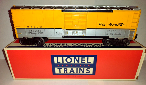 Denver & Rio Grande 60' Boxcar 3 Rails échelle O Lionel