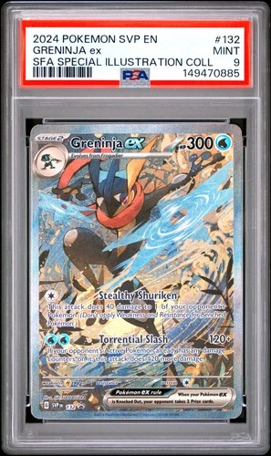 2024 POKEMON SVP EN-SV BLACK STAR PROMO #132 GRENINJA EX PSA 9