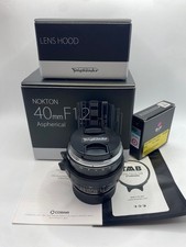 Voigtlander 40mm f/1.2 Nokton Asph BLACK M Mount Made in Japan US ALL NO DUTY