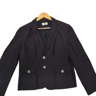 Talbot's Jacket Linen XL Navy Blue
