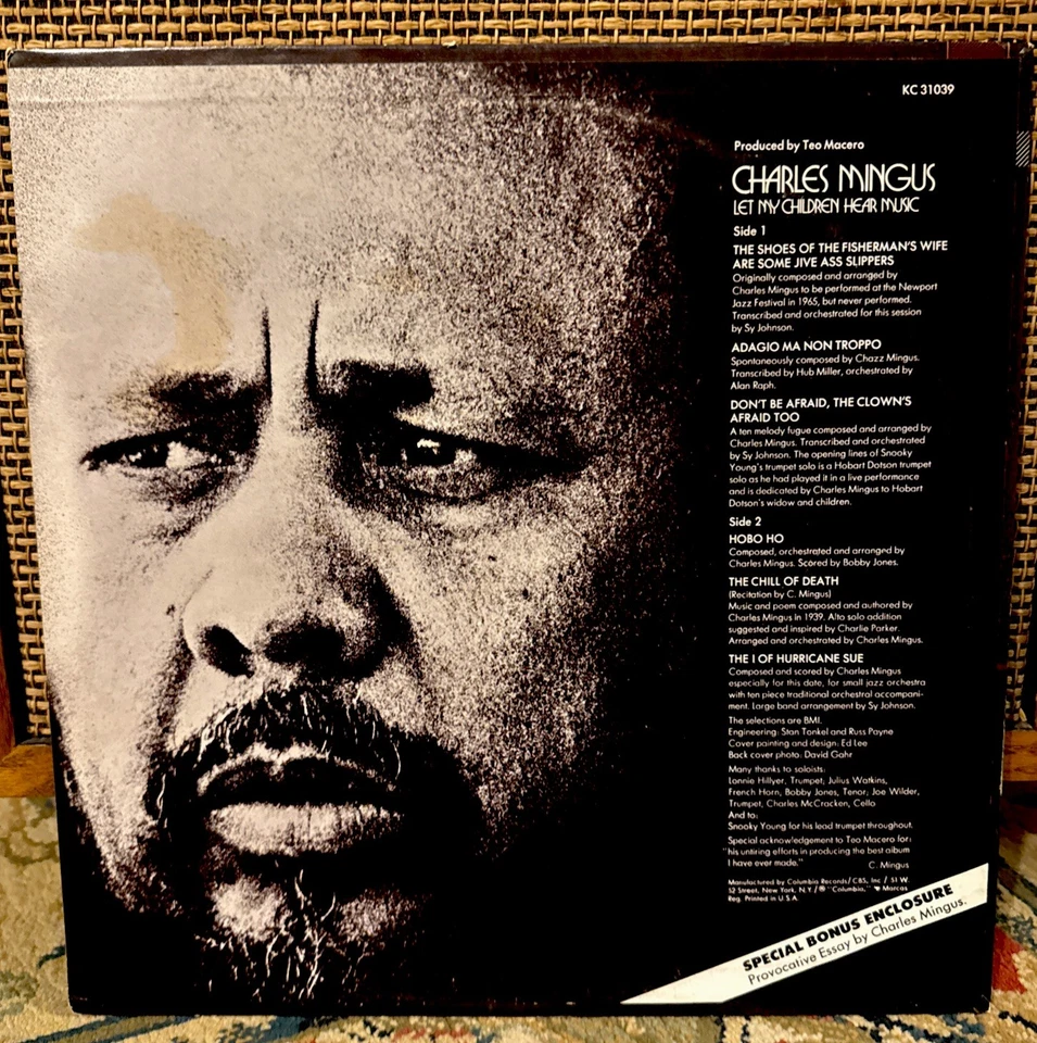 Charles Mingus Let My Children Hear Music LP White Label Promo EX - Image 2 of 4