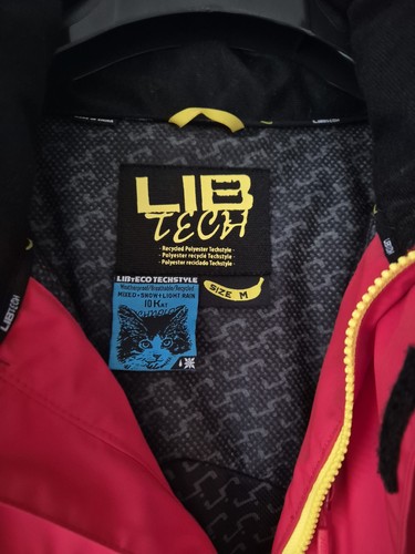 Lib Tech Snowboard Jacket M – 10K Waterproof – Red/Orange/Yellow – Worn Once - Picture 2 of 6