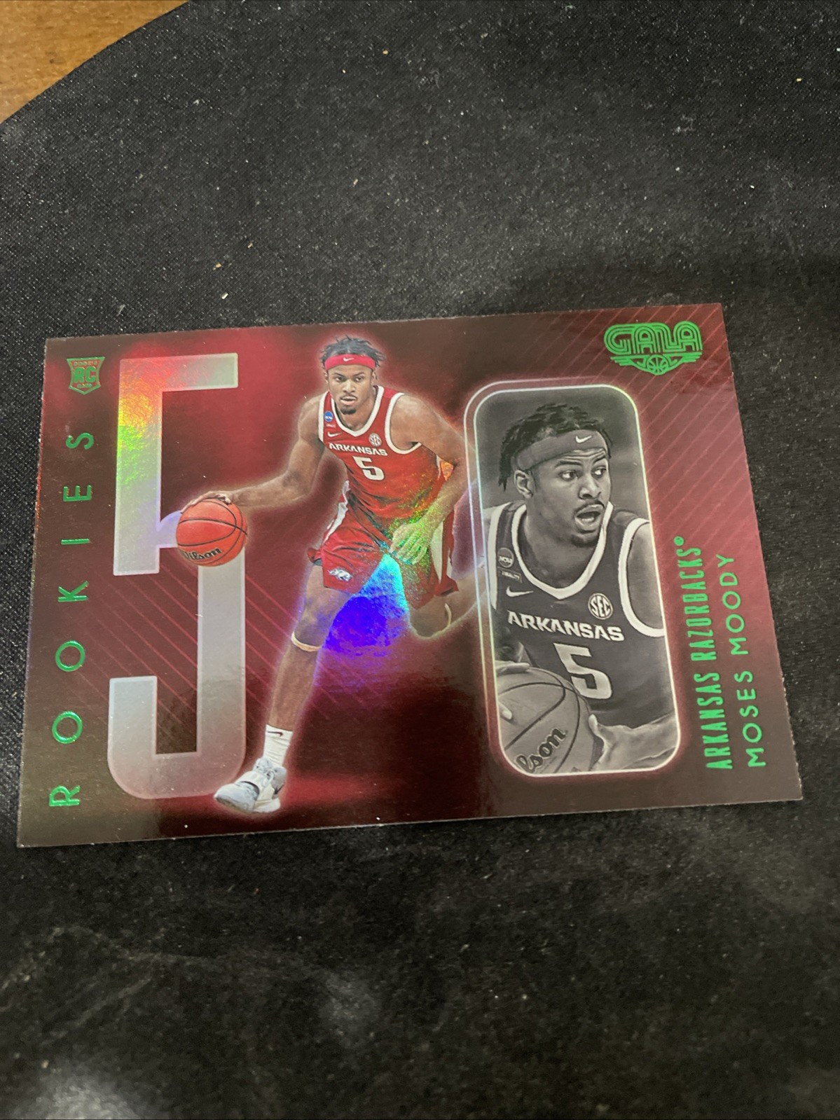 2021-22 Chronicles Draft Picks Gala Rookies #191 Moses Moody RC Arkansas 