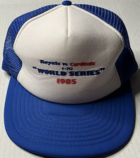 Vintage Kansas City Royals 1985 World Series Champions Trucker Hat 1-70 Series