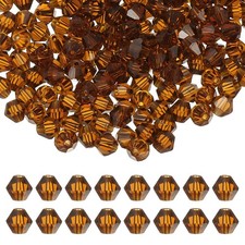 3mm Bicone Crystal Beads, 600 Pcs Glass Faceted Spacer Bead, Yellow